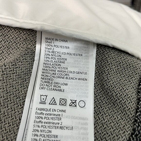 prAna Lightweight Full Zip Quilted Vest Pockets White Gray Women's size XL - Picture 8 of 8